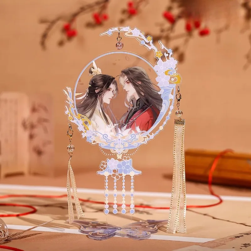 Anime Heaven Official's Blessing Hua Cheng Xie Lian Badges Acrylic Stand Keychain Merch Ning Mou Hui Meng Series Merchandise