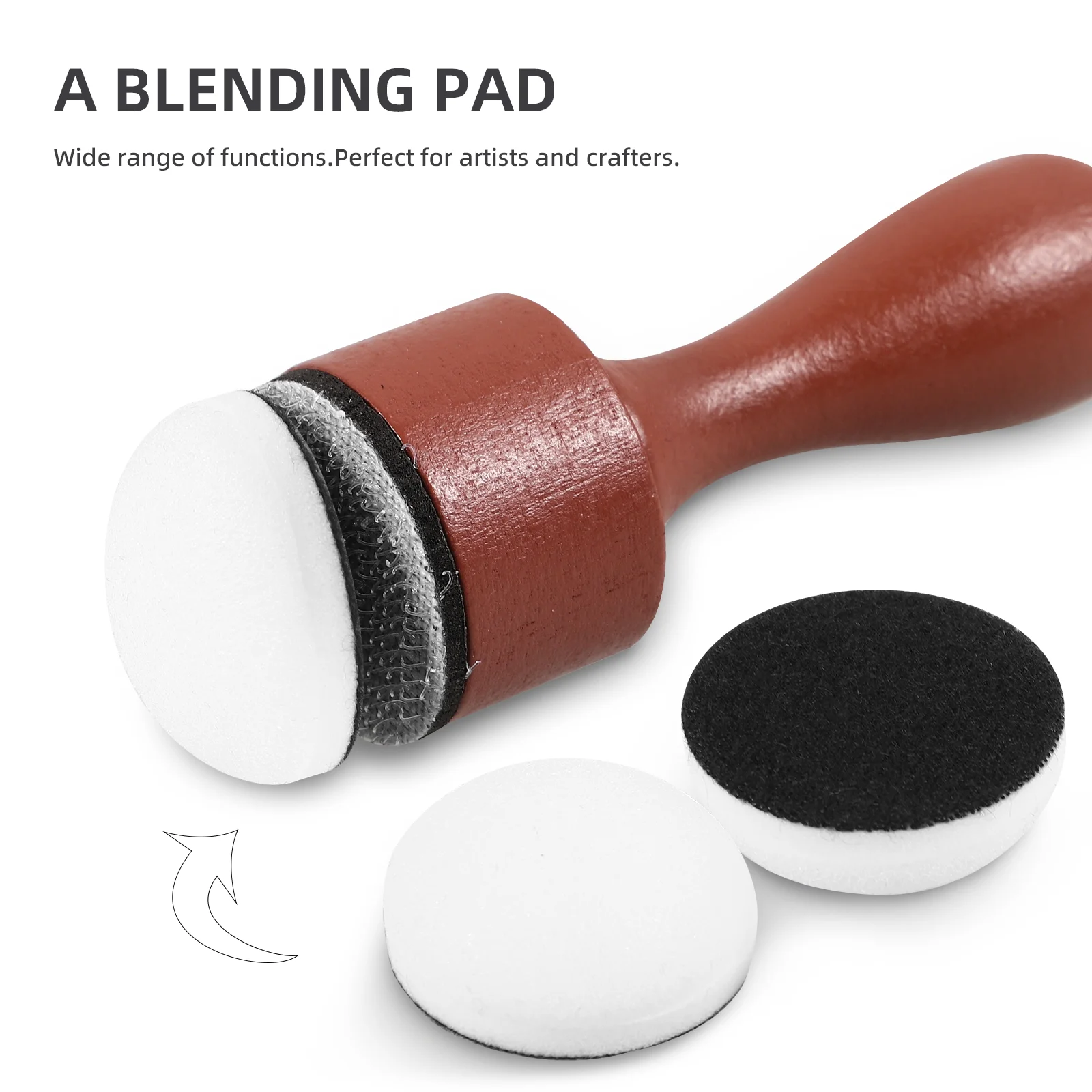 10 Pcs Circular Sponge Pads for Ink Blending Refill Foam Tool Easy Replaceable Distress Ink Pads Card Making Supplies