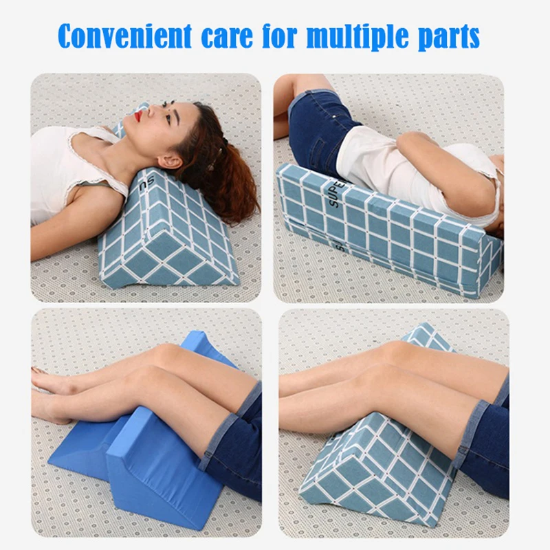 Massage Pillow Anti Bedsore Bedridden Patients Elderly Bed Triangular Pad Turn Over Nursing Massage  Elevation Support Cushion