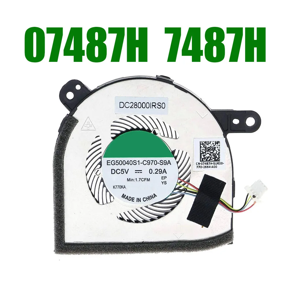 CPU Fan For DELL For Latitude 5290 2-in-1 5280 2-in-1 5285 2-in-1 07487H 7487H DFS1503058R0T FJ30 DC28000IRF0 EG50040S1-C970-S9A