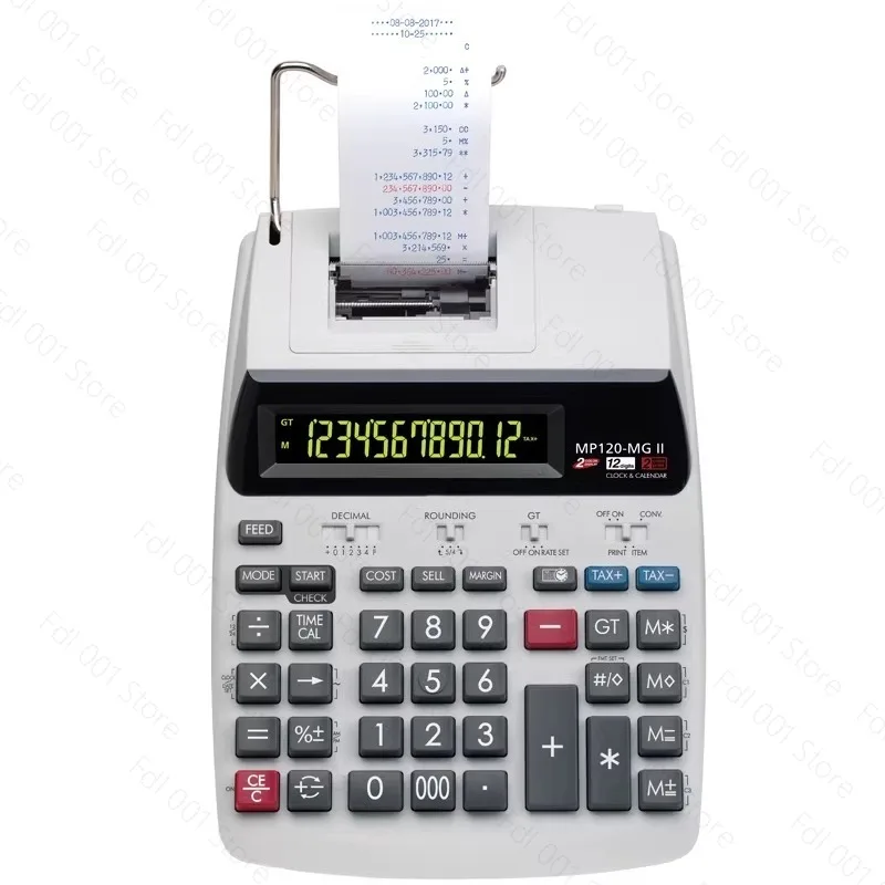Calculadora de Impresión MP120-MG, Computadora de Impresión Comercial para Hoteles y Finanzas