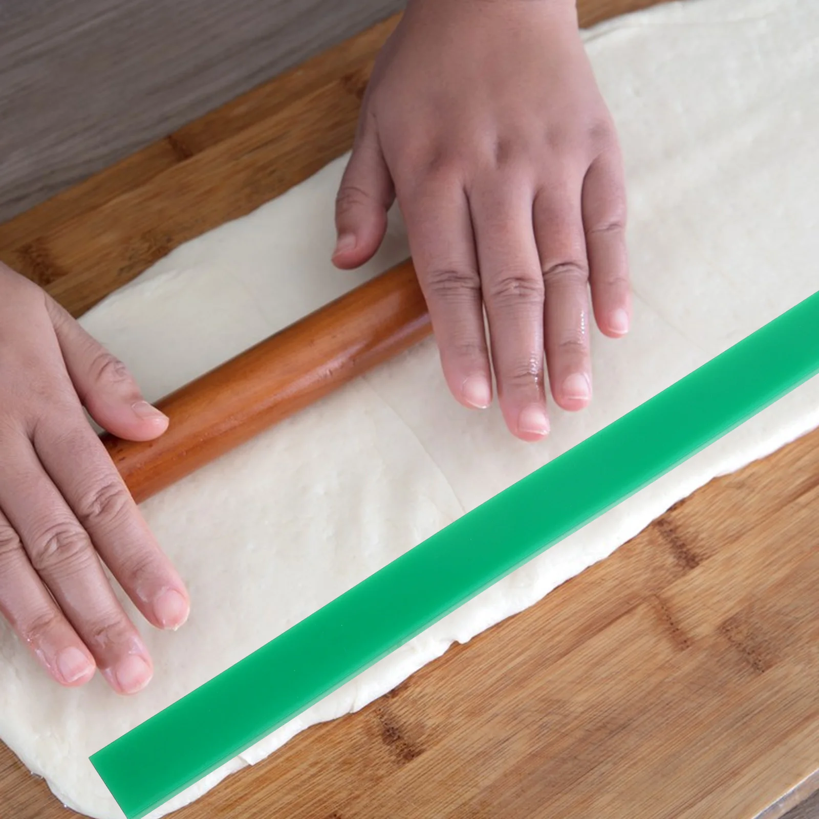 

6Pcs Silicone Dough Thickness Guide Sticks Non-Stick Rolling Pin Ruler Strips Baking Cookie Pastry Fondant Measurement