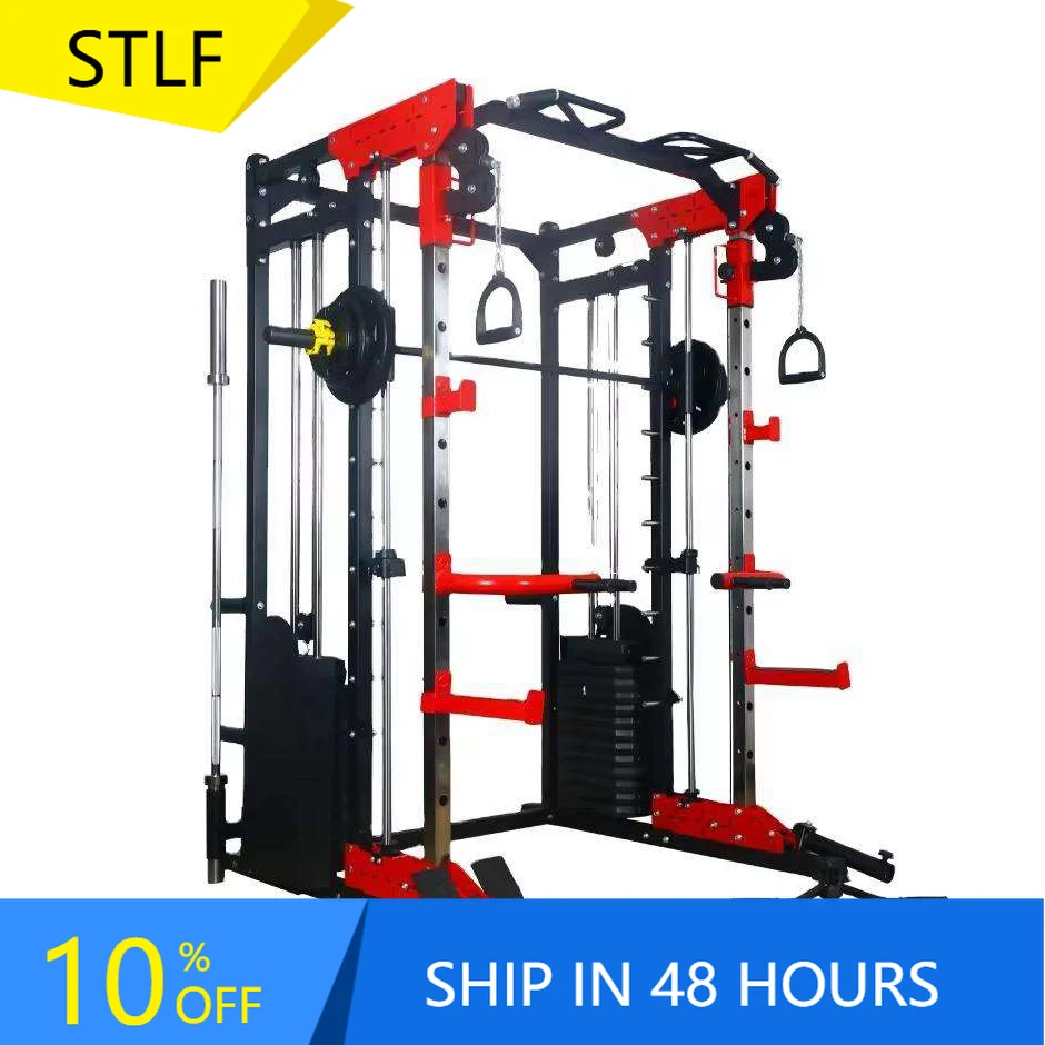 

Многофункциональный домашний тренажер YTYIN: стойка для приседаний и тренажер Смита с силовой рамой