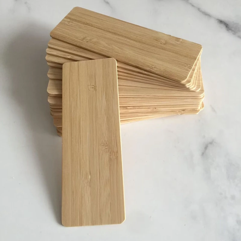 20pcs blank wood bamboo Bookmarks DIY Bookmark Craft Ideas bamboo blanks for crafting