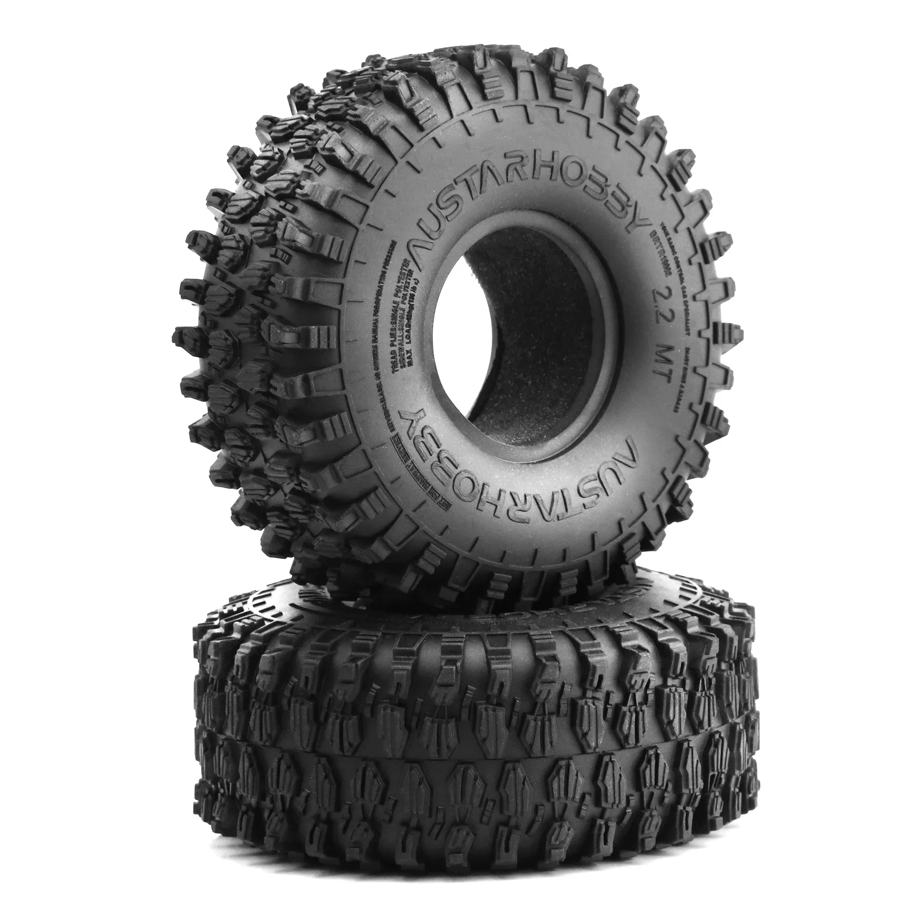 2.2inch Crawler Tires 4Pcs RC Rubber Tyre Set Wheel Tires for 1/10 RC Rock Crawler Axial SCX10 RR10 Wraith