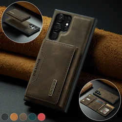 Case For Samsung Galaxy S26 S25 S24 Ultra Plus A57 A37 A56 A36 4G 5G 2026 FE Wallet Magnetic Leather Card Holder Pocket Cover