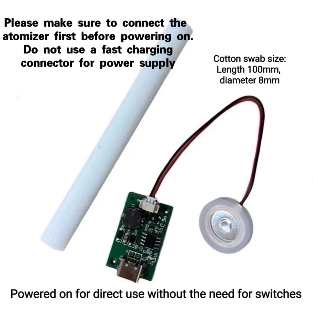 Ultrasonic atomizer spray humidifier USB spray module works directly without switching transducer