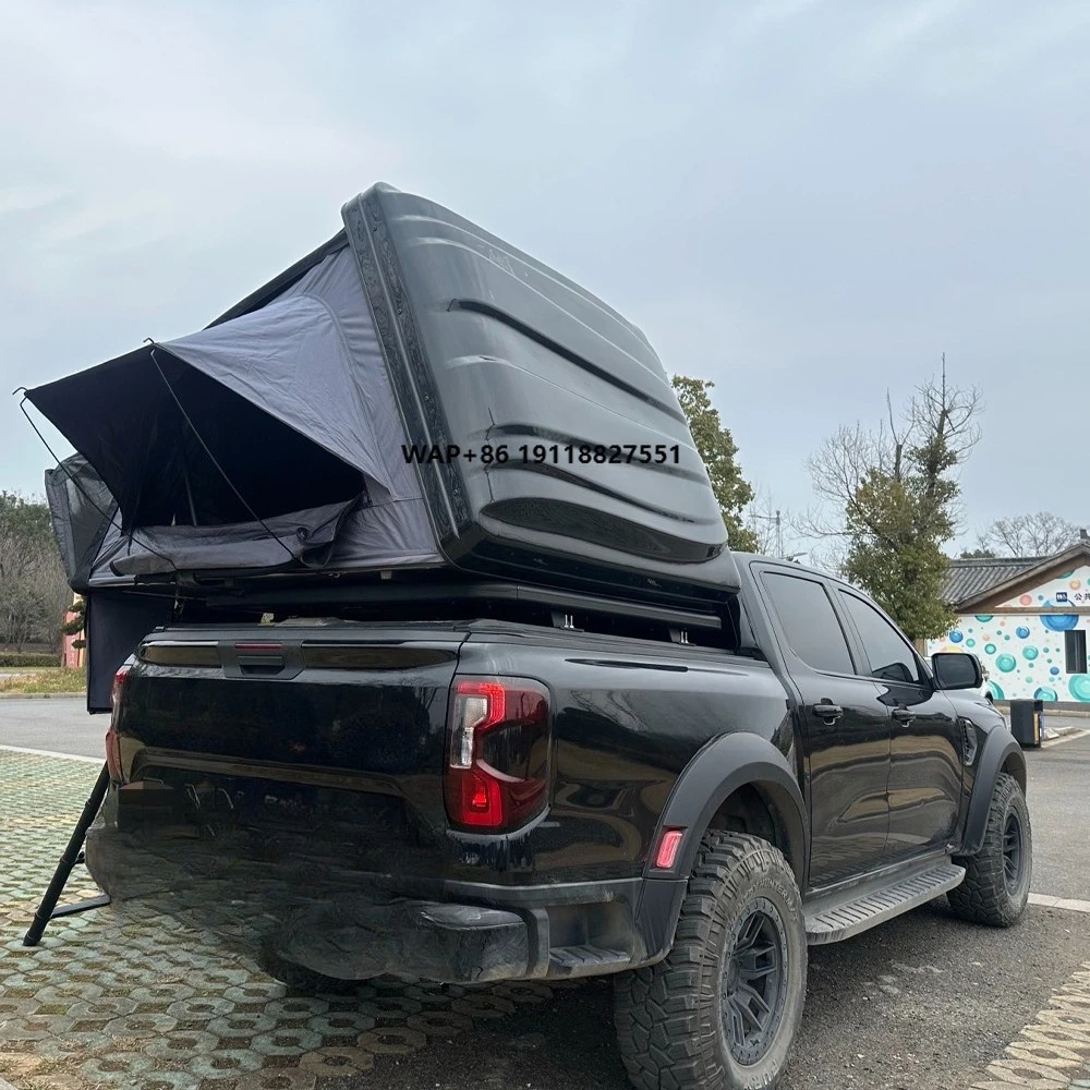 

New Design Hard Shell Overland Offroad Camping Car Truck Roof Top Tent 4 Person Aluminium Rooftop Tent Side Open