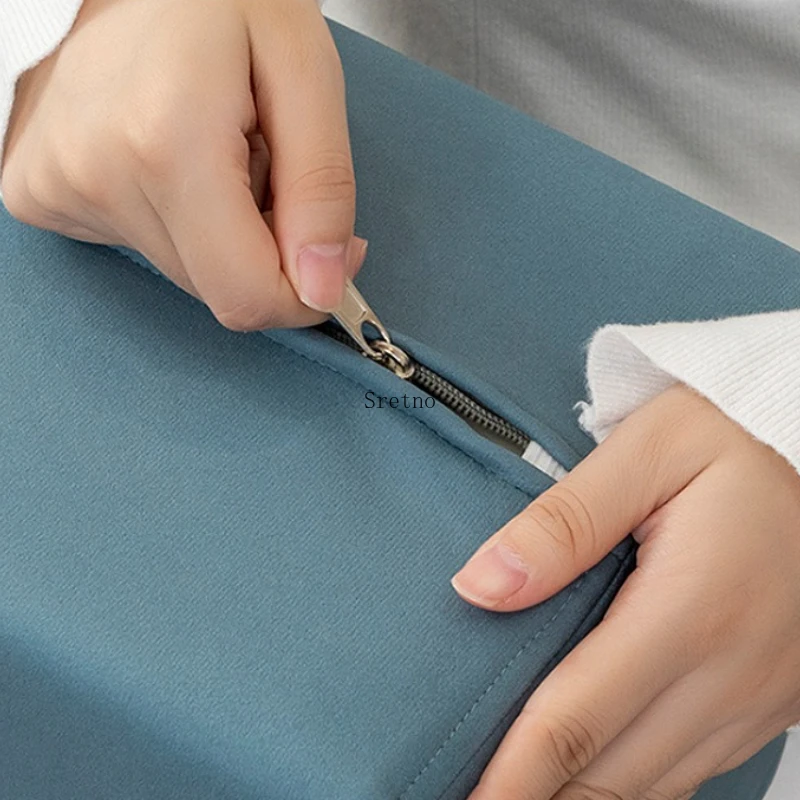 SRETNO أريكة مسند الذراع وسادة الوسائد 50D الذاكرة القطن ملء أرهات السرير وسادة مستطيلة خليج نافذة وسادة ديكورات المنزل