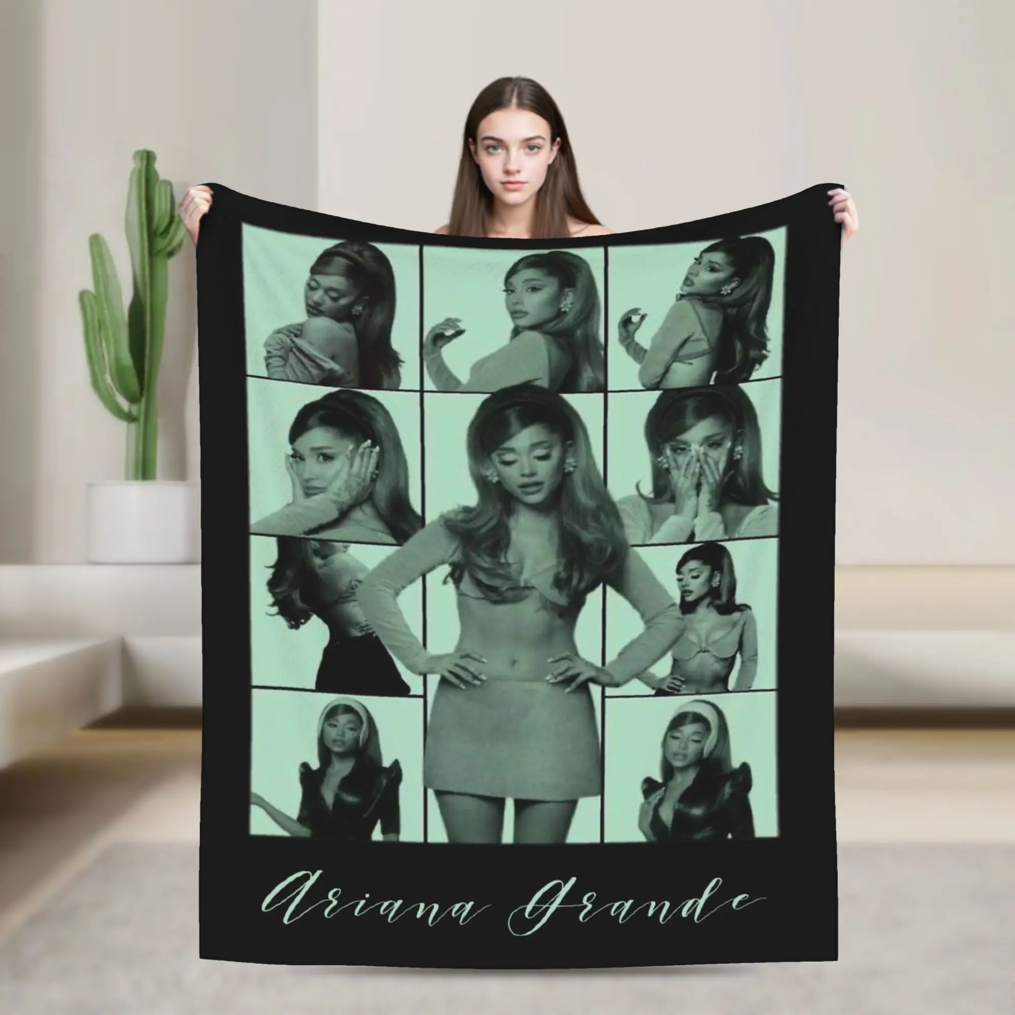 Arianas Grandes the Eras Tour Blanket Flannel Textile Decor   Multifunction Super Soft Throw Blankets for Sofa Office Bedspread