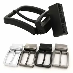 Men Metal Pin Belt Buckle Rotatable Clip Buckle DIY Leather Craft Jeans Accessories for 2.8cm-3.4cm Wide Belt