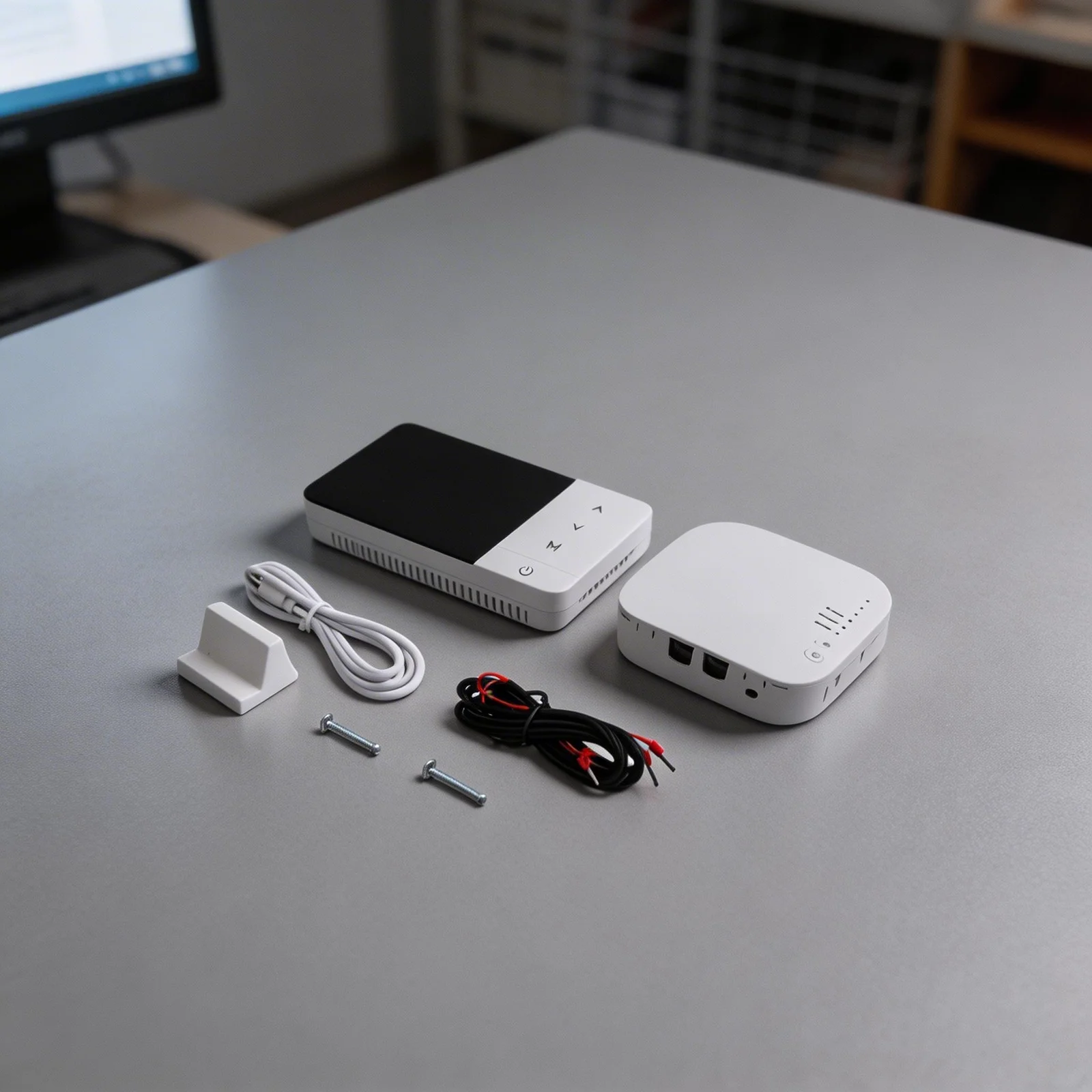 Adjustable Temperature Thermostat Wireless Heating Control 0.5 C Temperature Control Battery Or USB Powered For Tuya App
