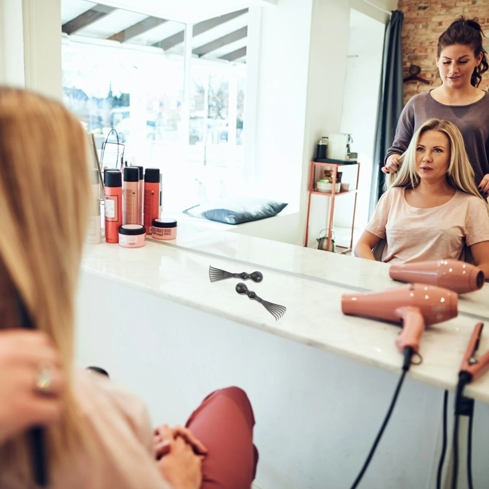 

8Pcs Hair Brush Cleaner Comb Claw Plastic Remover Tool Mini Size Easy Use Hair Brush Rake for Daily Cleaning Maintenance