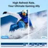 23.8 인치 휴대용 모니터 100HZ 100% SRGB IPS USB-C HDMI 대형 작업 스위치 홈 게임 두 번째 모니터 조정 가능한 스탠드 노트북 5