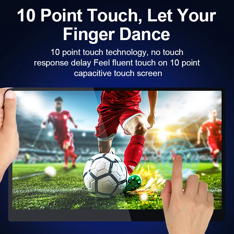 Best Seller 15.6 Inch Portable Monitor For Laptop Big Size Light Weight With Touch For Phone Laptop Gaming Working Consumer Elec