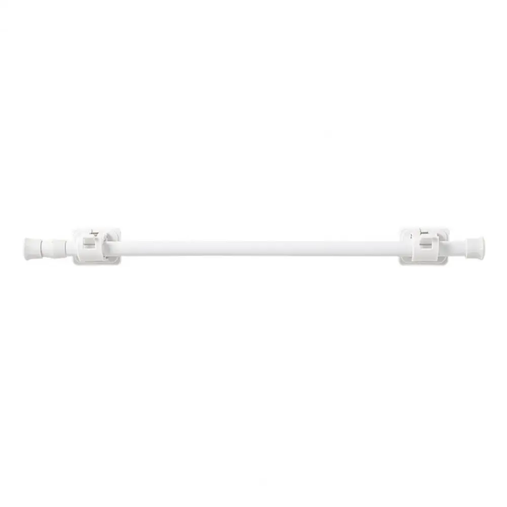 Stable Curtain Rod Support Self Adhesive Telescopic Curtain Rod for Bedroom Kitchen Anti-slip Anti-rust Drapery Holder