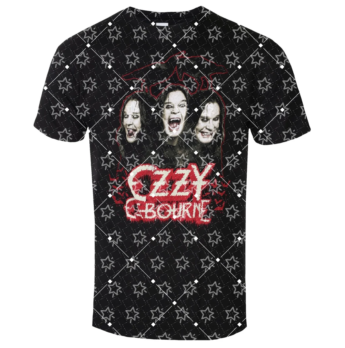 Vintage Heavy‑Metal Rock Portrait Graphic T‑Shirt Gothic Punk Distressed Short Sleeve Loose Streetwear Tee