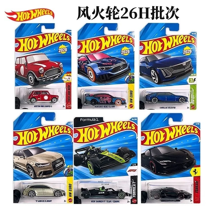 2026H Hot Wheels Car Boys Toys 1/64 Diecast Ferrari Sf90 Audi Rs6 Volkswagen Lotus Ford Escort Cadillac Porsche 928S Sauber F1 view 2