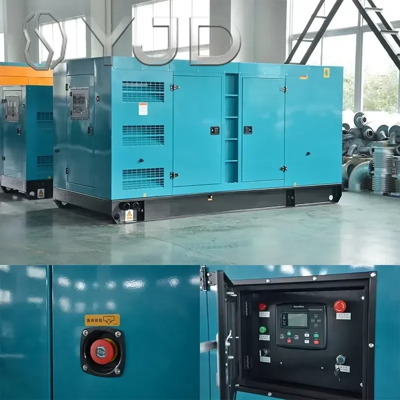 YJD 160KW 200kva Soundproof Perkin 1206D-E70TTAG1 diesel Generator with Good Quality Customized Enclosure 200kva Genset