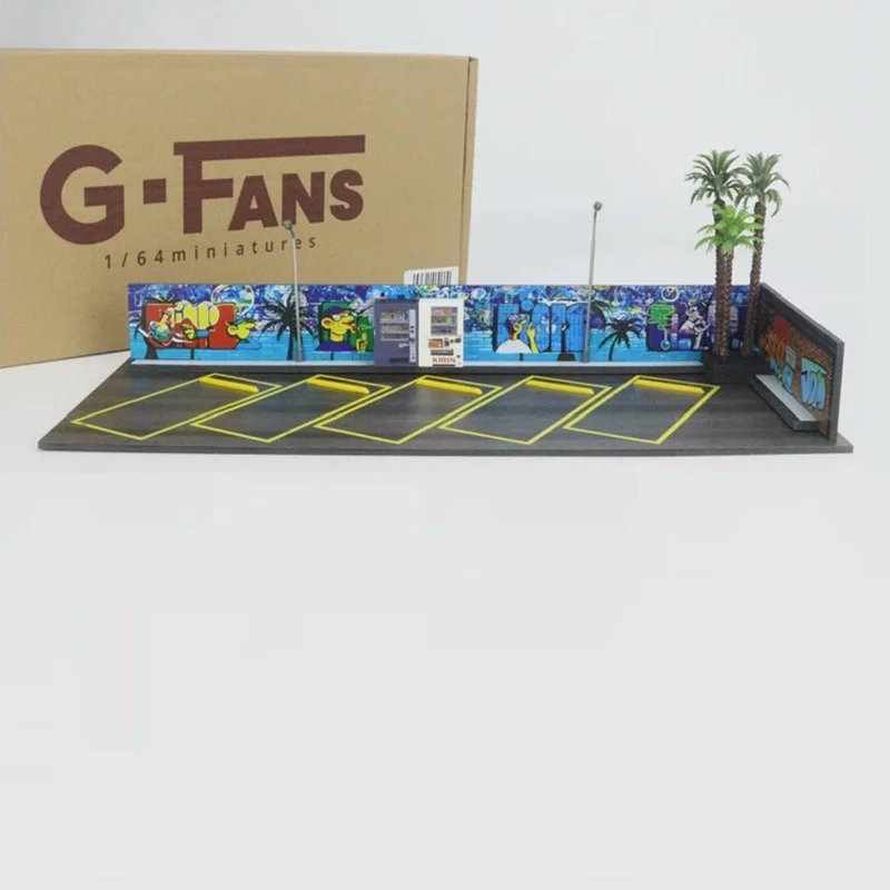 G-FANS 1:64 Diorama d'architecture de plage et modèle léger de scène d'Assemblage de simulation de LED