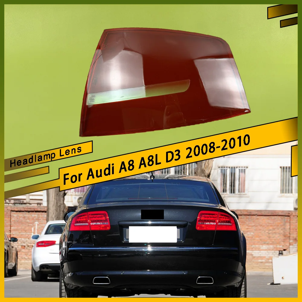 

Outer Taillight Shell Tail Lamp Cover Turn Signal Stop Light Mask Replace Original Lampshade For Audi A8 A8L D3 2008 - 2010