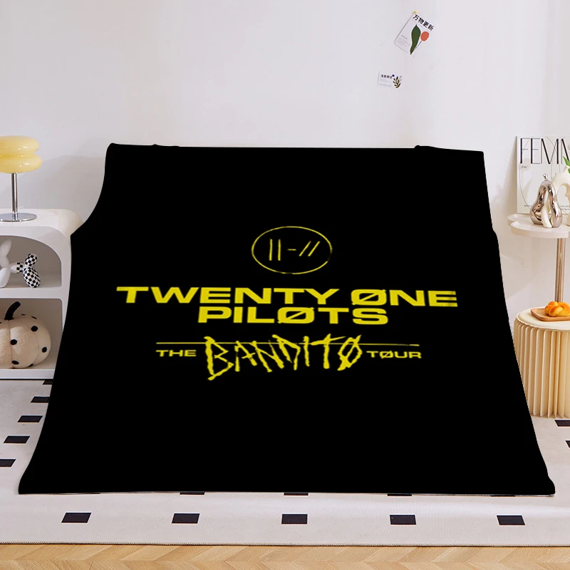 Winter Blanket Sofa B-Twenty One B-Pilots Microfiber Bedding Warm Bed Fleece Camping Custom Nap Fluffy Soft Blankets King Size