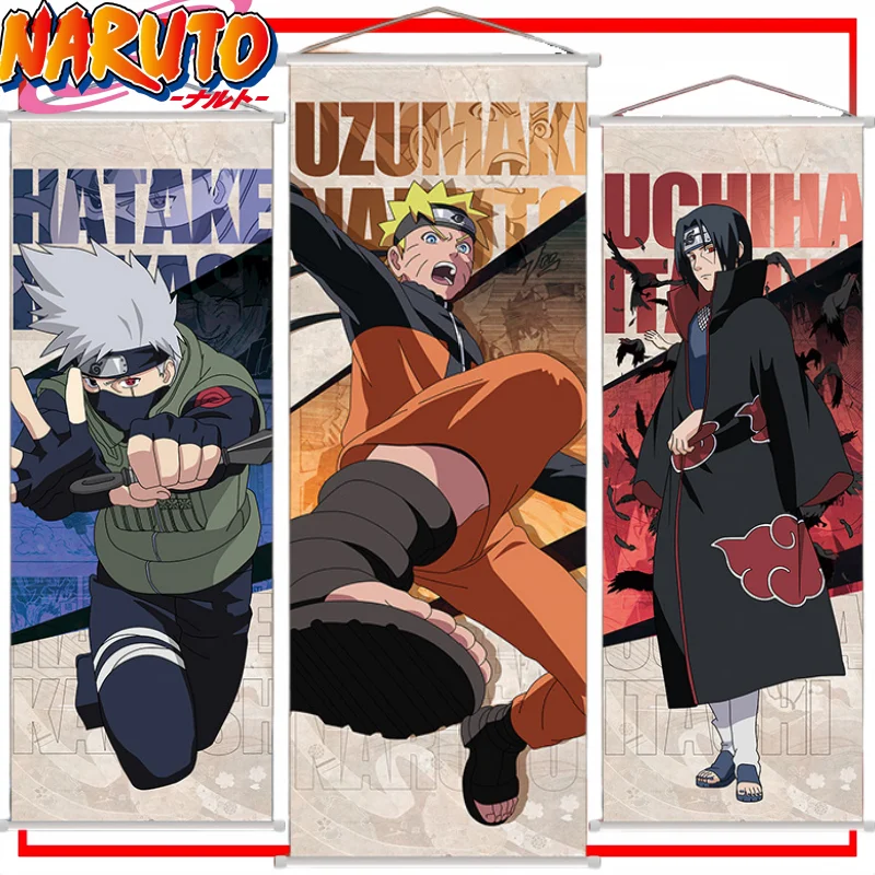 Naruto parede pendurado dos desenhos animados uzumaki naruto cartaz anime mercadoria decoração do quarto rolo longo para cobrir imperfeições