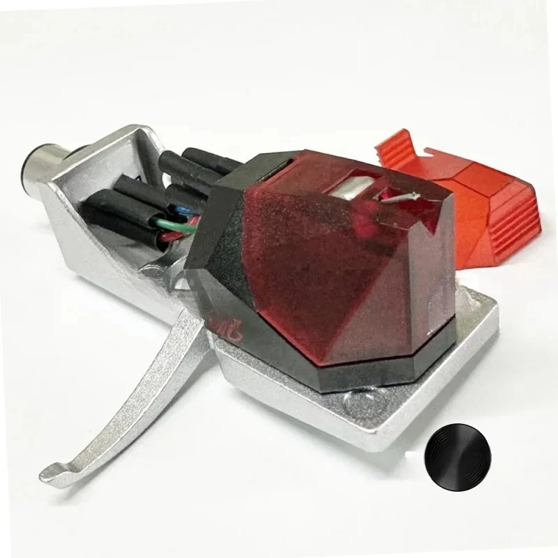 2M Red Premounted  2M Red Pickup Mounted on SH-4 Black Headshell Easy Mounting on S-shaped  black