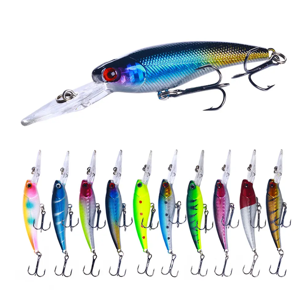 HENGJIA 9.5Cm 8G Jerkbait Wobblers Crankbaits Hardbait Minnow Pesca Fishing Lures Pike Carp Bass Walleye Fishing Gear