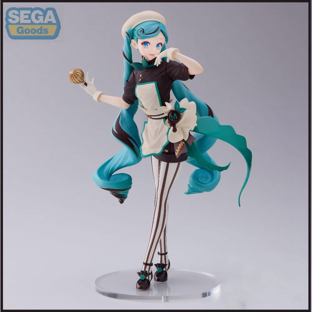 

In Stock Original Anime Hatsune MIKU LUMINASTA BITTER PVC Action Figure Collector Miku Toys for Children Model 21cm