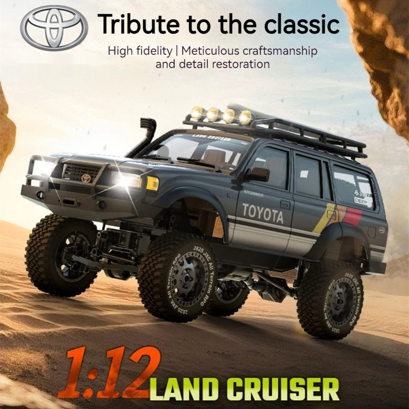 

Jxc 1/12 Lc80 Four-Wheel Drive Climbing Car Rc Remote Control Model Simulation Off-Road Vehicle Two Speed Electric Climbing Car