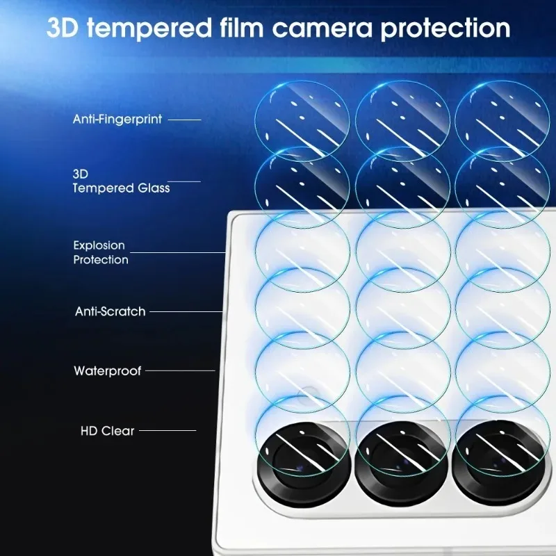 Protector de lente de cámara para Samsung Galaxy Z Fold 6 Z Flip 6 HD, vidrio templado transparente, película de cámara para Galaxy Flip6 Fold6
