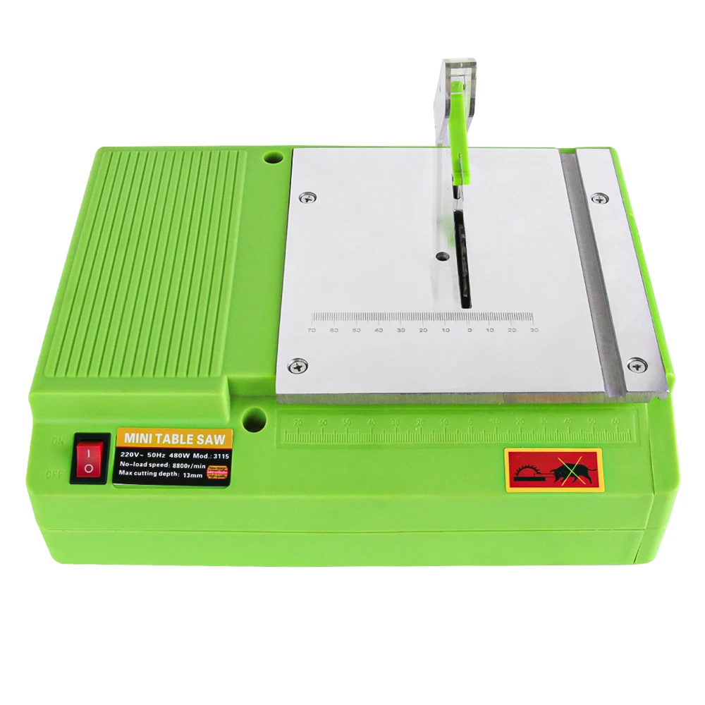 ALLSOME 220V Mini Table Saw Handmade Woodworking Bench Saws Cutting Tool 480W BG-3115