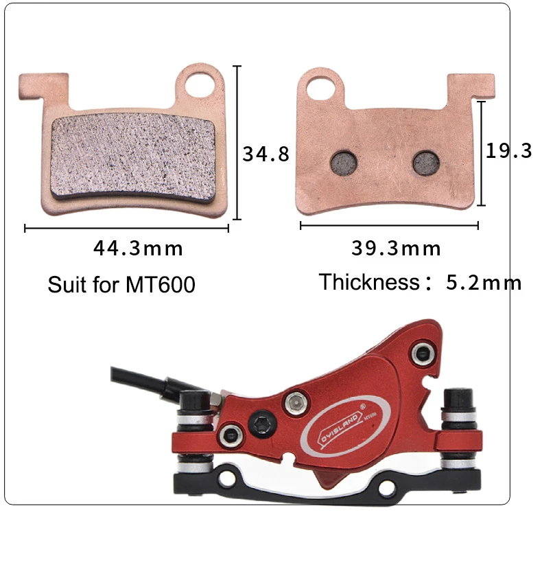 10 Pair Electric Bicycle Disc Brake Pads Semi-metal Metal E-Bike Brake Pads for DIEBA XOD Elida Suzuki Folding Lithium Battery