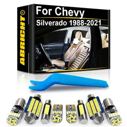 Car LED Interior Light Canbus For Chevrolet Chevy Silverado 1500 2500 Z71 1998 2000- 2018 2019 2020 2021 Accessories Indoor Lamp