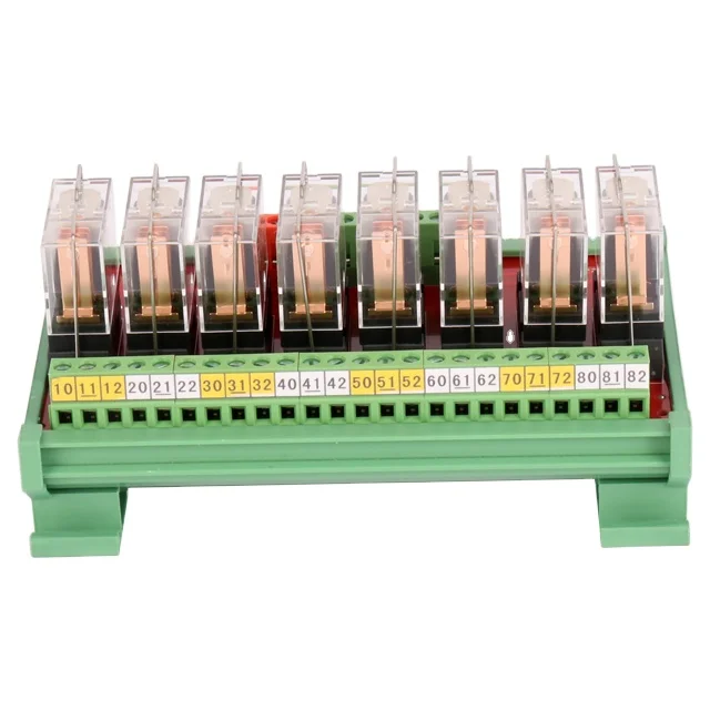 Ginri JR-8L1 G2R-1-E لوحة إخراج PLC 8 وحدات مرحل قنوات
