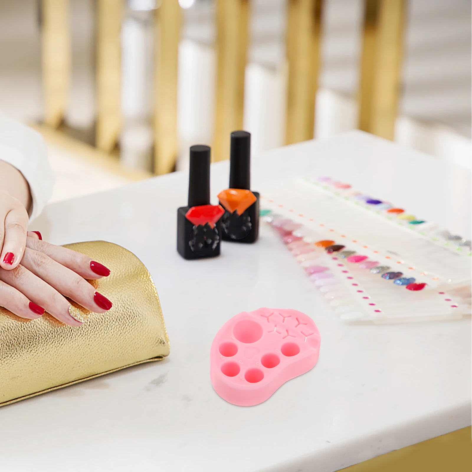 

Multifunctional Nail Art Palette Silicone Eyelash Mixing Plate Color Pallet Nail Painting Manicure Tools Makeup Art