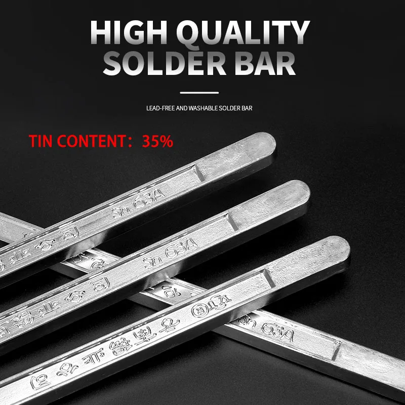 Yunnan antioxidant solder bar sn35% high purity low temperature 500g lead-free environmental protection tin rod household has le