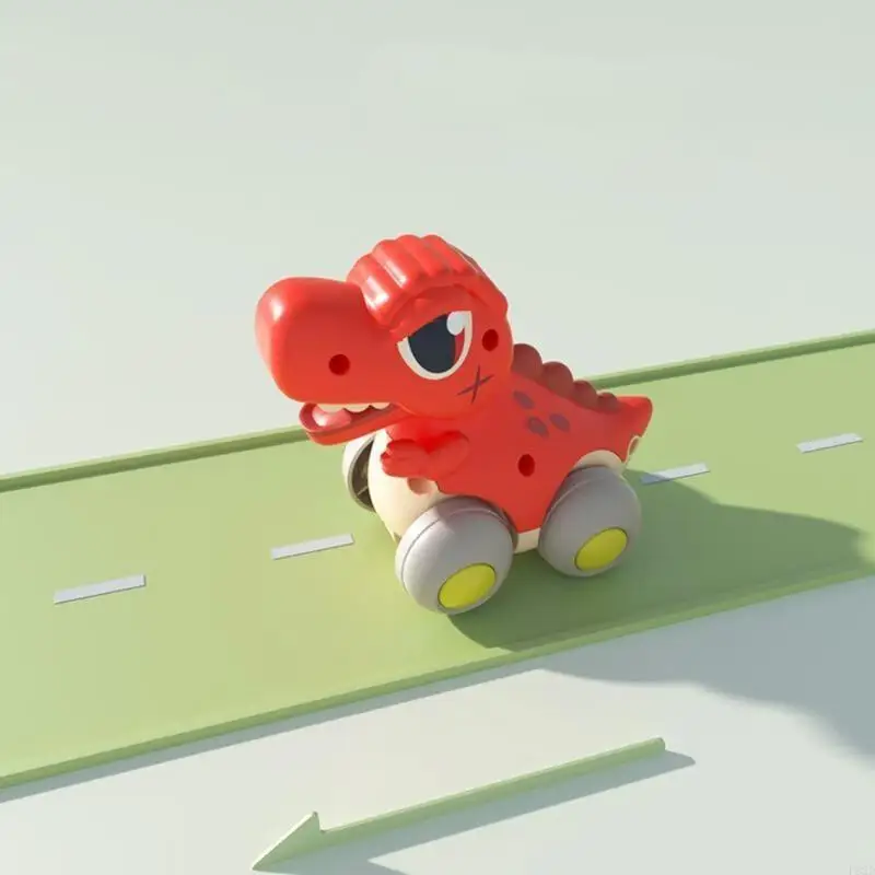 F62D Animal Cartoon Dinosaur Toy Pull Back Car Toy for Kids Gift Boy