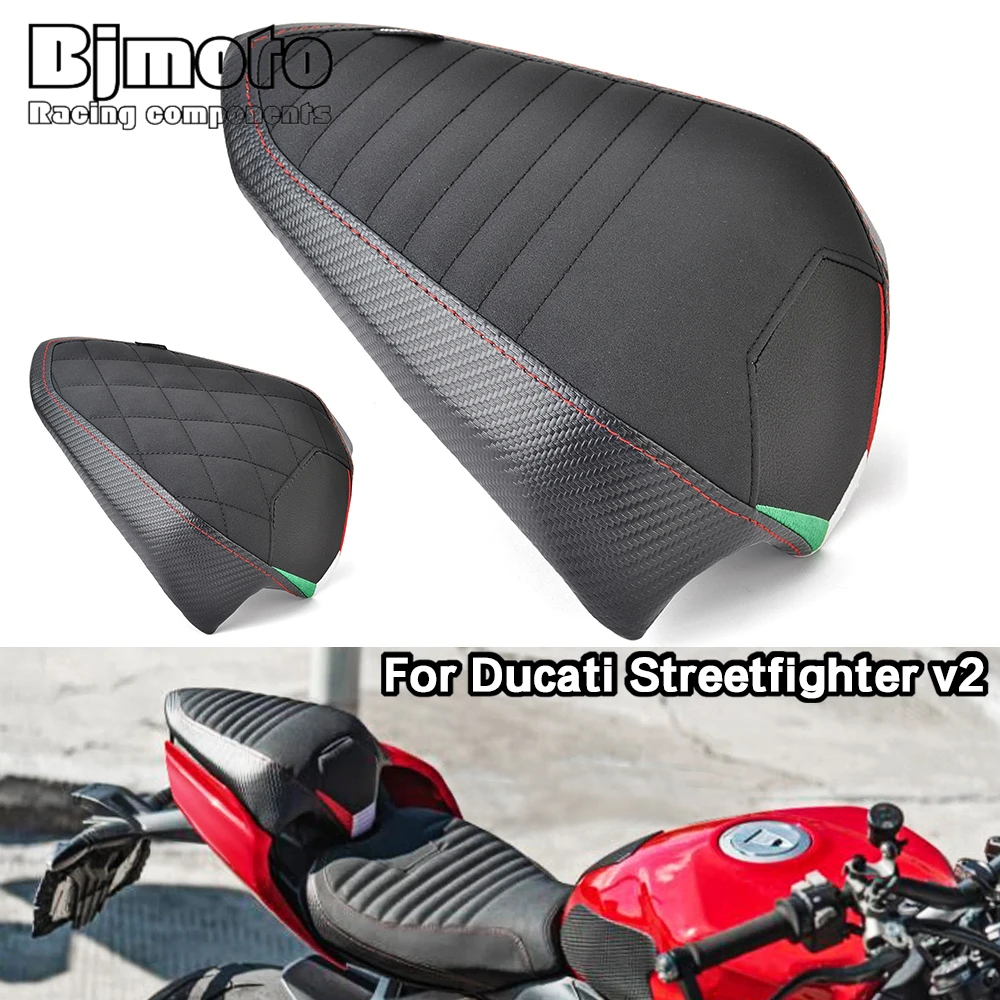 Motorcycle Rear Seat Passenger mesh Pillion Pad Cowl For Ducati Streetfighter V2 2022-2023