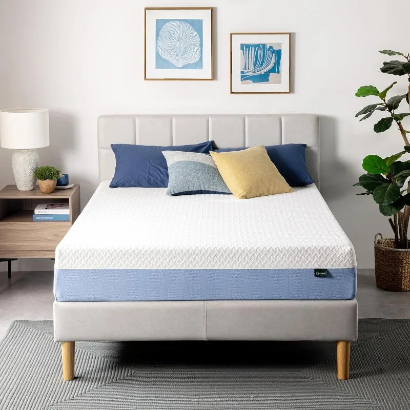 ZINUS 10 Inch Cooling Essential Memory Foam Mattress [New Version], King,Fiberglass Free,Medium Feel,Cooling Airflow Memory Foam