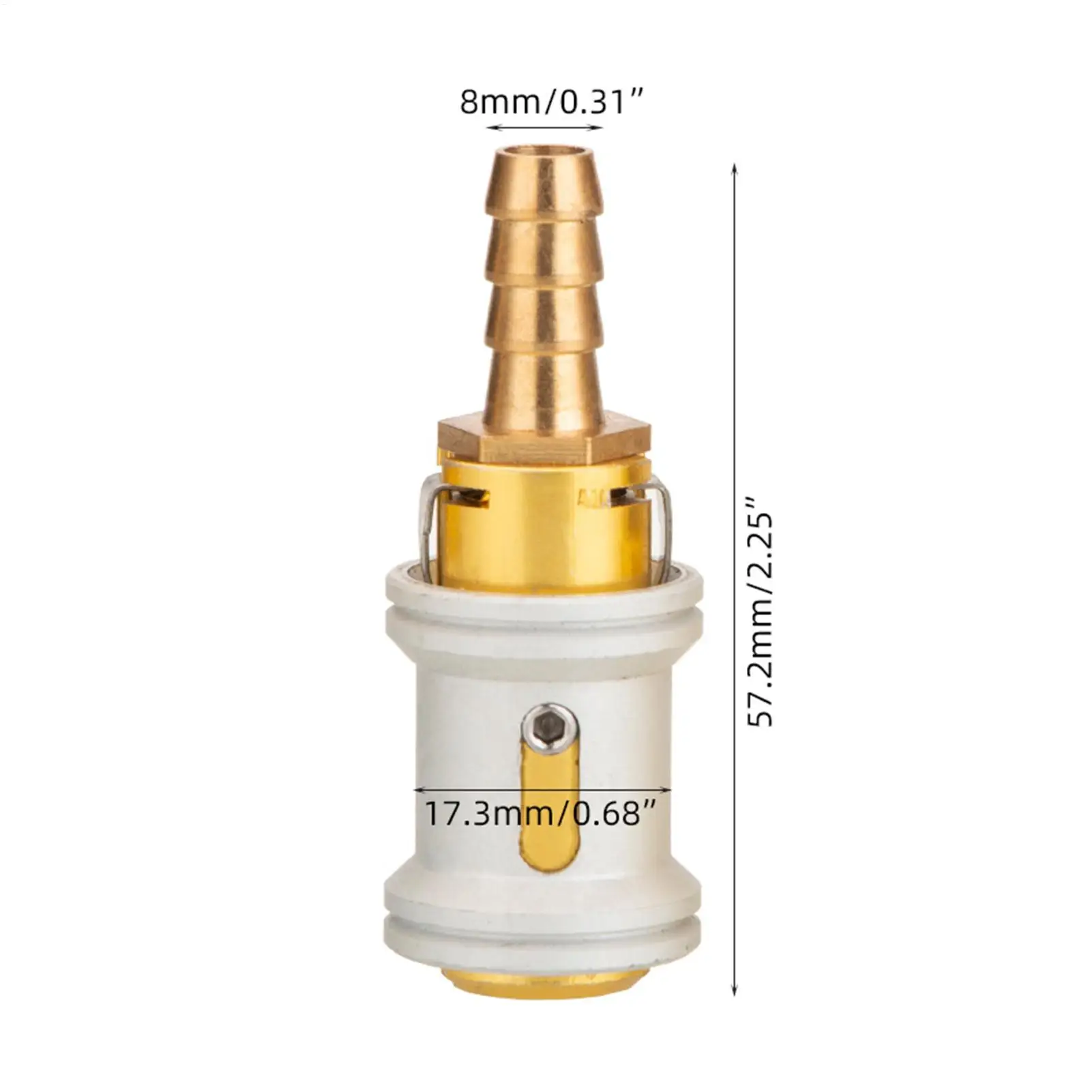 Tire Inflator Nozzle Leak-Proof Easy Maintenance Air Pump Replacement Nozzles For Vehicles Trailer RV Sedan Pickup Motorcycle