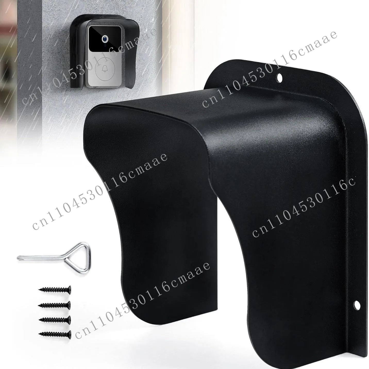 Large metal doorbell protector, outdoor keyboard protector, video doorbell waterproof cover