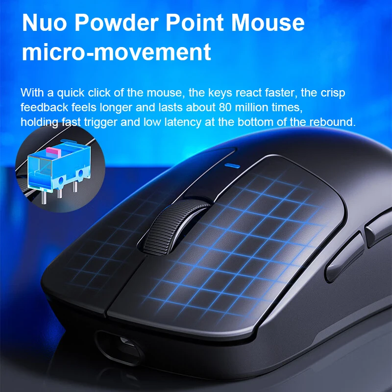 Imagem -05 - Aula Sc680 Wireless Gaming Mouse Leve com Fio 2.4g Bluetooth Esports Longa Vida Casa Escritório Laptop Univ Modos