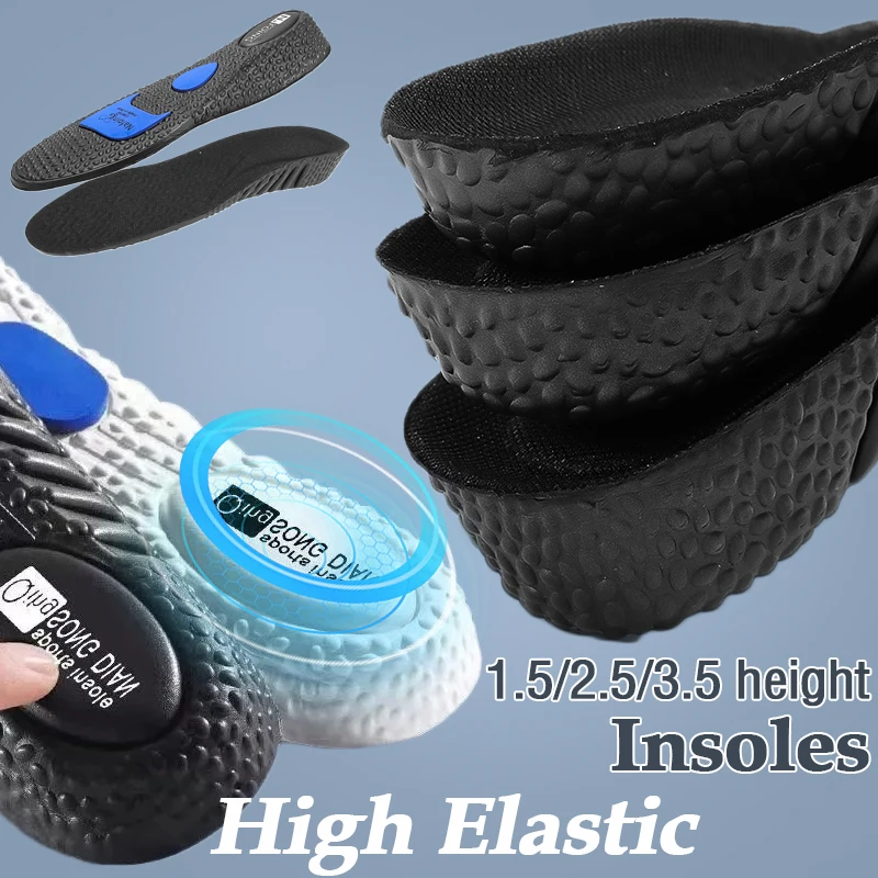 

Invisible Height Increase Insoles Memory foam Cushion Thick Shock Absorption Arch Support Sport Running Shoe Sole Lift Foot Pads