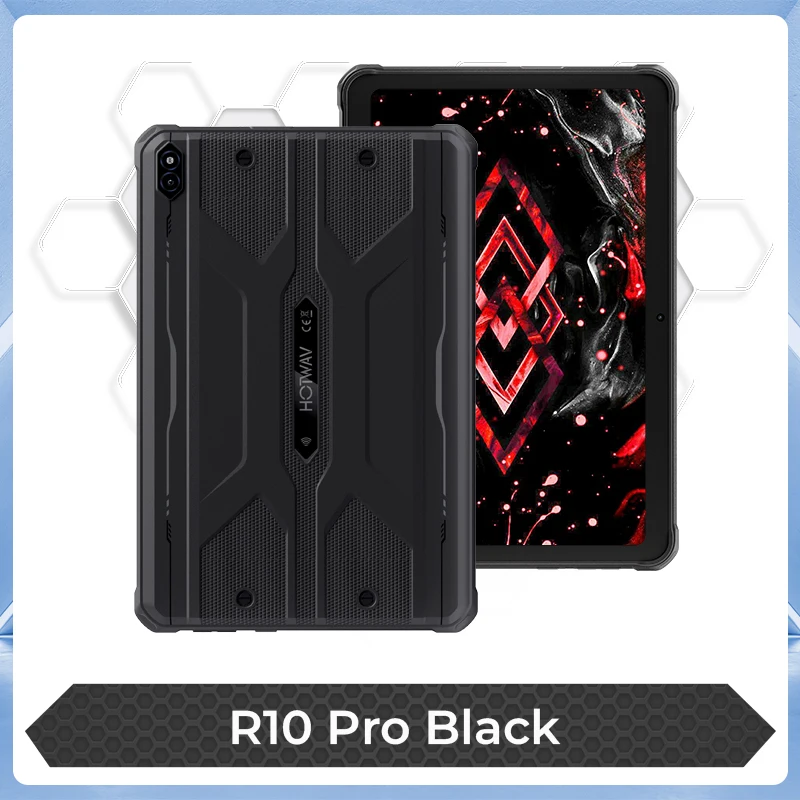 HOTWAV R10 Pro Robuuste Tablet 10800mAh Massieve Batterij 10.1 ''HD + Display Pad Android 14 8GB 256GB 13MP 4G Global Tablet PC