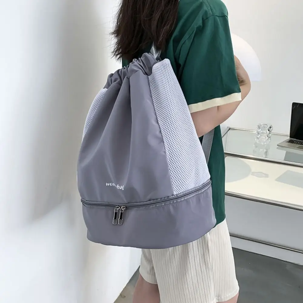 Mode Oxford Trekkoord Rugzak Cinch String Lichtgewicht Fitnesstas Waterbestendig Reistas met grote capaciteit School