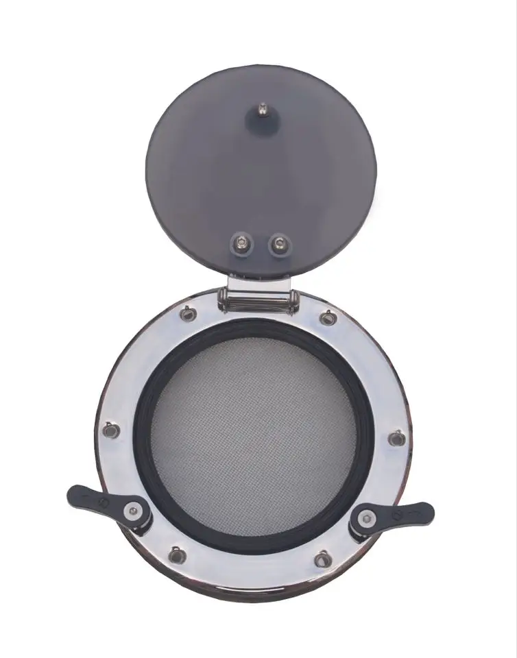 

Marine Fitting Stainless Steel 316 Round Shape Window Yacht Portlight Skylight Round windows with Fly Screen