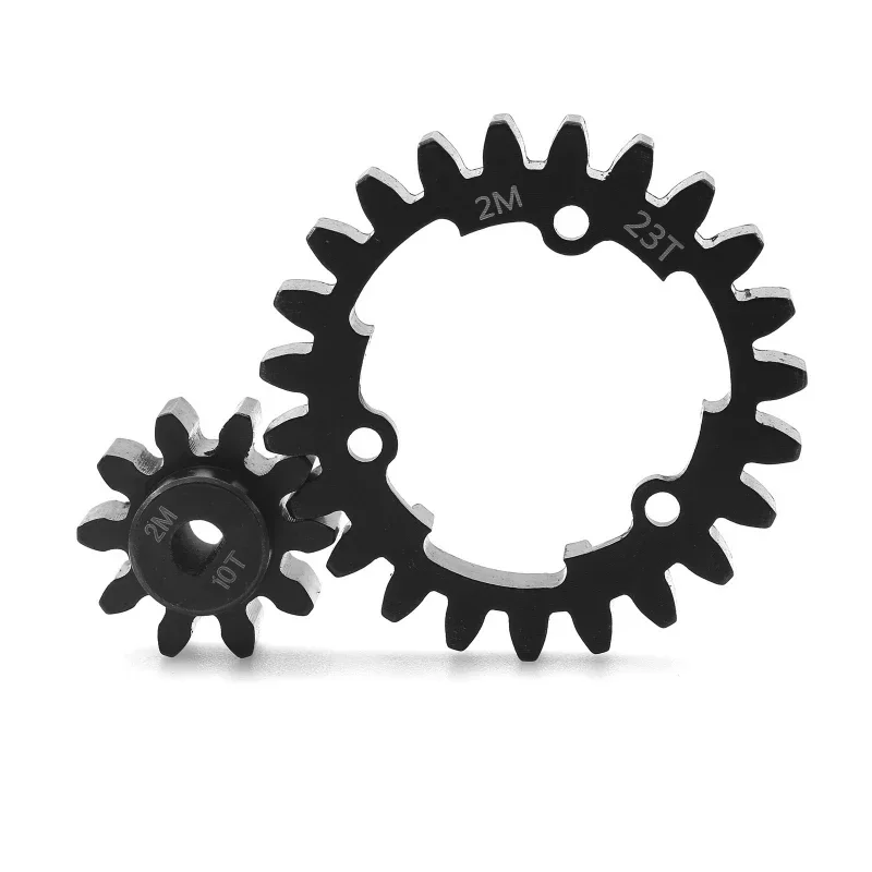 Metal Main 23T Spur Gear 10T 17T Pinion Gear 6449 for RC Car Trxs 1/5 X-Maxx 1/10 E-Revo 2.0