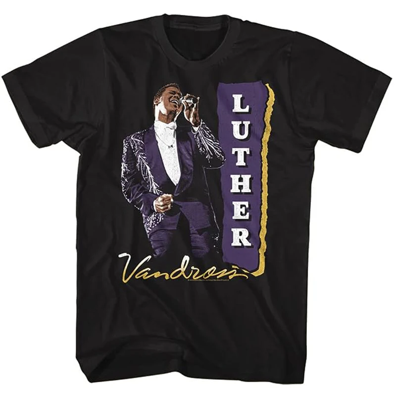 

Мужская хлопковая футболка в стиле панк Luther Vandross, свободная, с коротким рукавом, круглым вырезом, повседневная, летняя, модная, бренд OKATLON